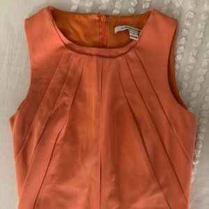 Diane von Furstenberg peach mini work dress